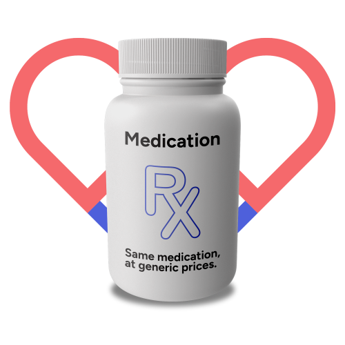 Generic prescription medication bottle