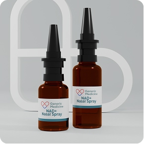 NAD+ nasal spray bottles