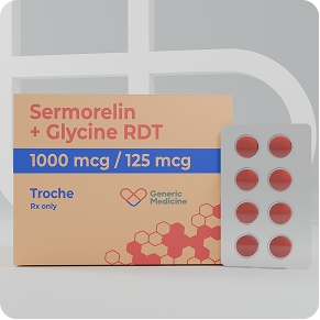 Sermorelin plus Glycine RDT packaging, 1000mcg / 125mcg
