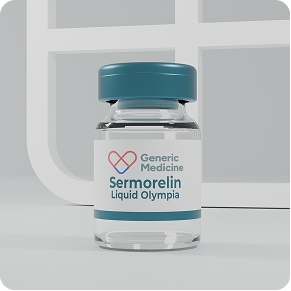 Sermorelin liquid Olympia vial, 0.9 mg per mL, 10 mL