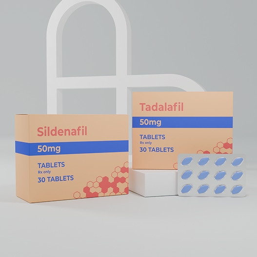 Sildenafil RDT and Tadalafil RDT medication boxes
