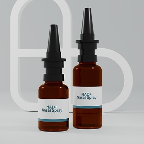 NAD+ nasal spray bottles