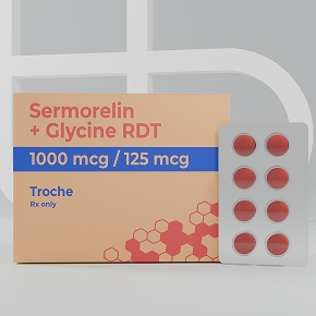 Sermorelin plus Glycine RDT packaging, 1000mcg / 125mcg